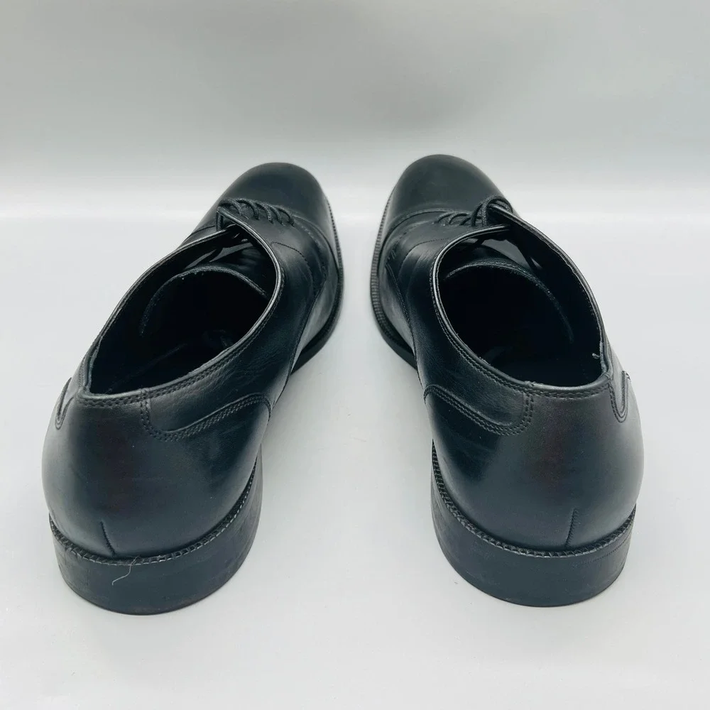 Cole Haan Shoes Mens 14 Black Leather Cap Toe Oxford Lace Up Dress Casual Formal